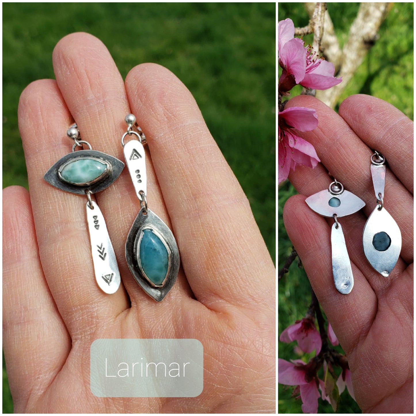 Larimar Heart Hanger