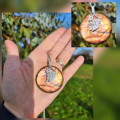 Les Gardiens de l’Hiver Ecureuil Labradorite