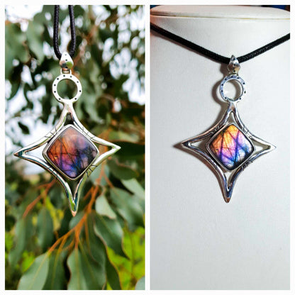 Missive Stellaire Labradorite arc-en-ciel