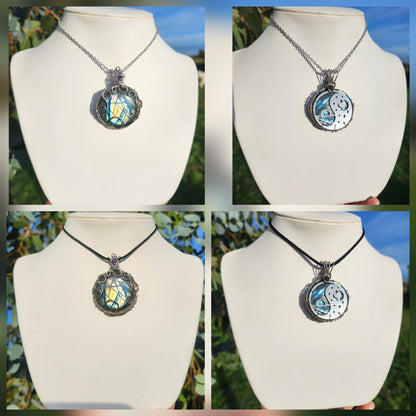 Étreinte Céleste Labradorite bleue